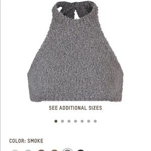 SKIMS Cozy Knit Halter in Smoke